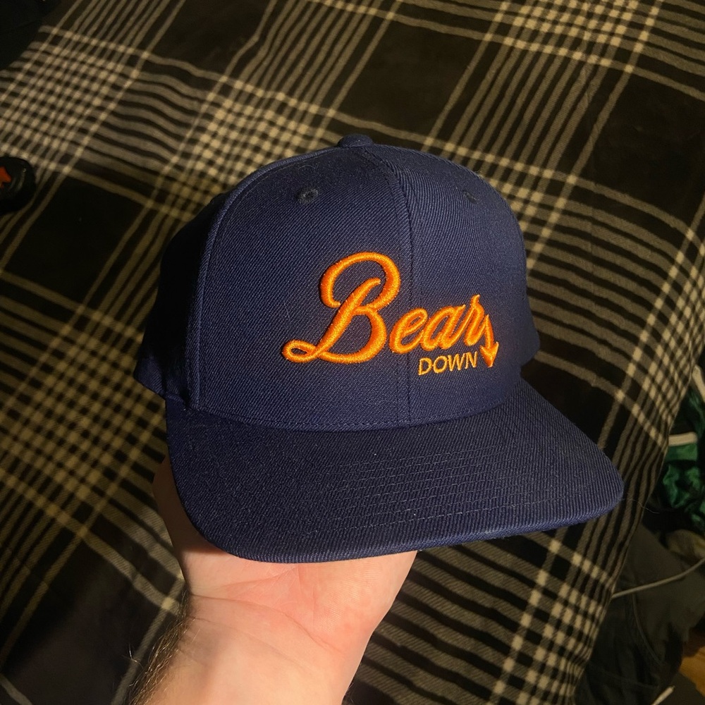 Navy & Orange Chicago “Bears Down” Embroidery SnapBack